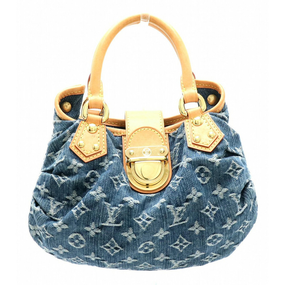 Louis Vuitton Monogram Denim Pleaty Handbag Blue s